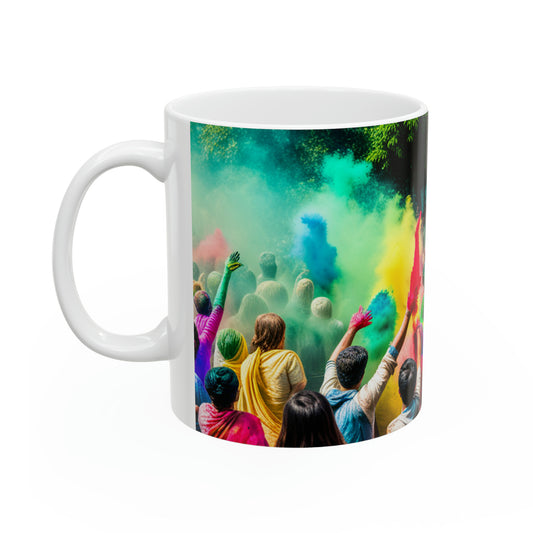 Happy Holi - The Throwing of Gulal Mug